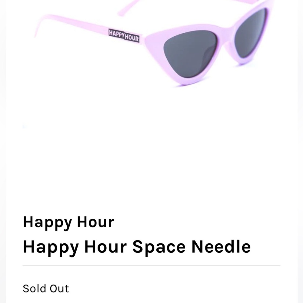 Space Needles Sold Out Lavender Glasses